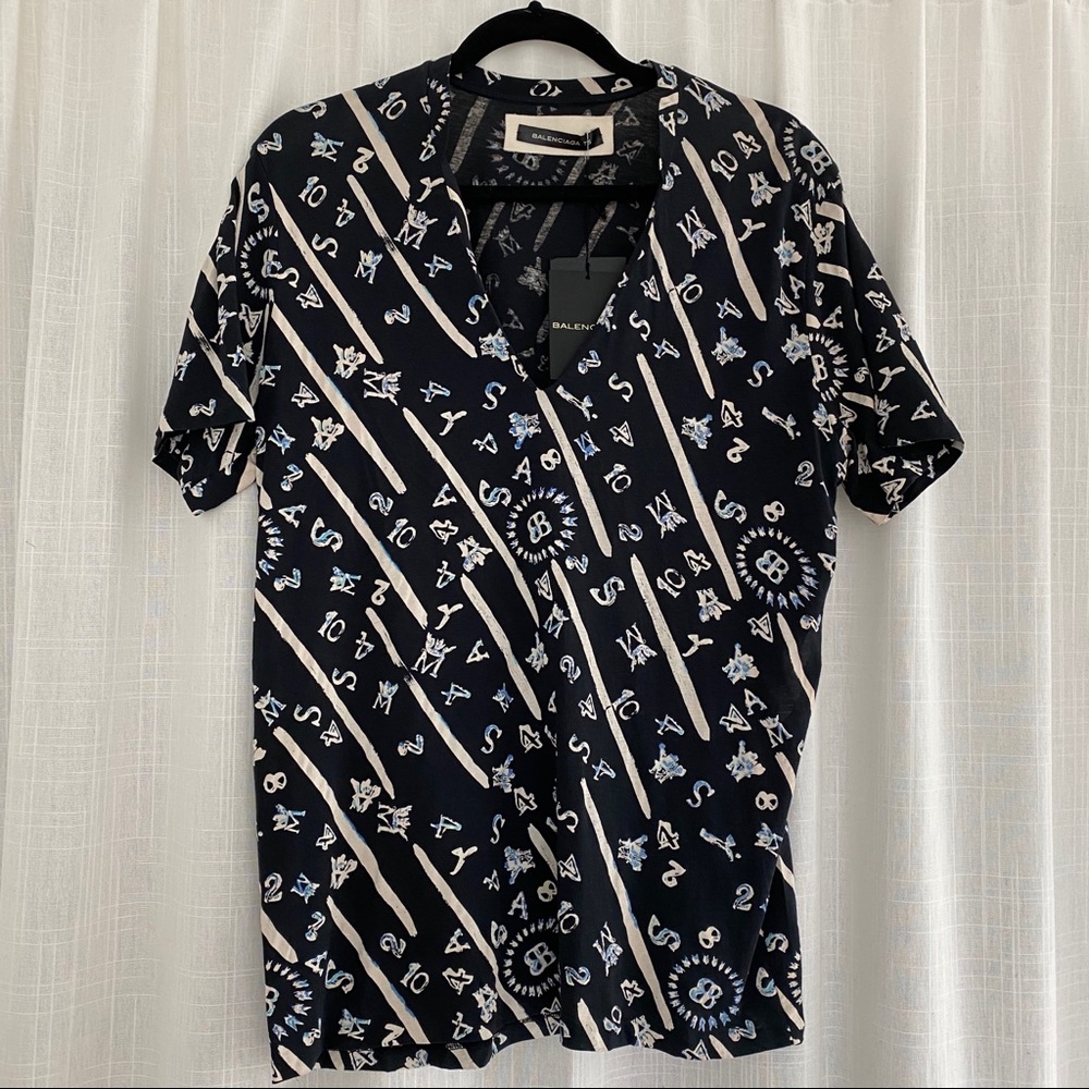 Balenciaga Printed Belted Tee